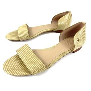 Tory Burch Savannah Flat Sandal Lizard